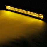 23'' inch 30000LM 360W Yellow Tri-Row LED Work Light Bar Spot Offroad Car Truck