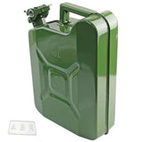 NEW Green 10L Steel Jerry Can w/ Pouring Spout Fuel/Petrol Jerry Tank Can #001