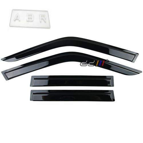 Weathershield Car Window Door Visor Wind Deflector For Honda Civic EF 4DR 88-91
