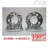 (4) 15mm | 4x100 to 4x114.3 | Wheel Spacers | Adapters | Billet 12x1.5 Spacer"