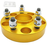 2 pcs 25mm 5 Studs 12 x 1.5 PCD 5 x 114.3 to 5 x 114.3 mm Wheel Spacer Spacers