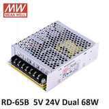 Mean Well MW RD-65B 68W 4A @ 5V & 2A @ 24V Double Output Switching Power Supply