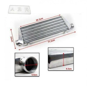 Front Mount Intercooler 550X230X65MM Inlet/Outlet 2.5" Aluminium Bar Plate