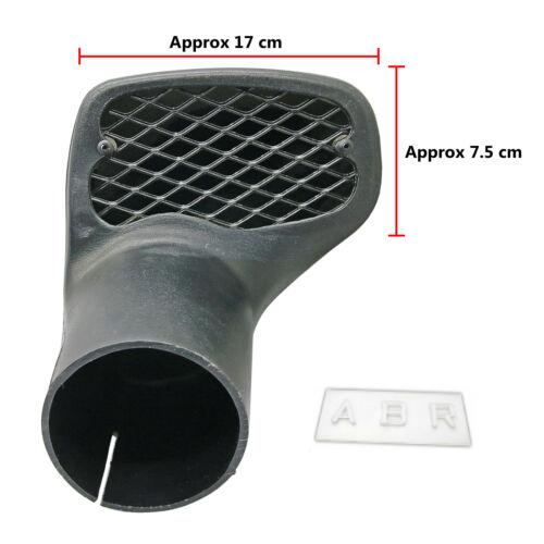Universal 3.5 Inch Ram Vehicle Snorkel Kit Raised Mesh Head 88mm Replacement